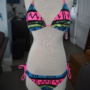Billabong Fun Print 2 Piece Bikini, Medium